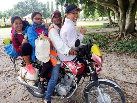 Our Habal-habal ride going to Salacafe Receiving Area from T'boli Tourism Office.
